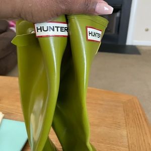 Hunter Green Rain Boots
